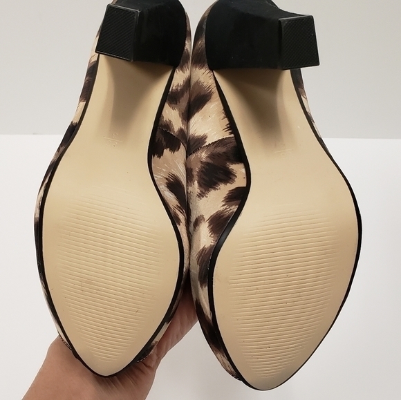 ROBERTO VIANNI Foxy Satin Leopard print hidden Platform high heels NWOT SZ 36 - Picture 10 of 11